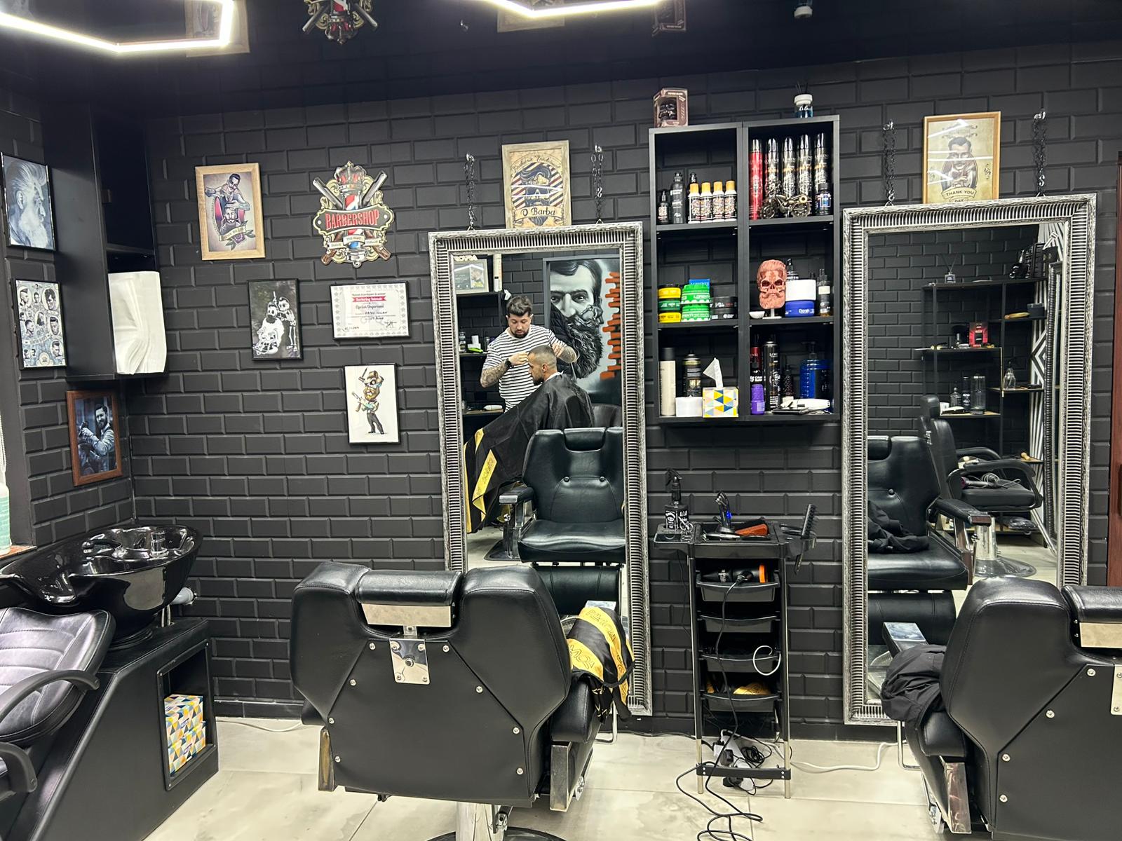 Barber shop interior